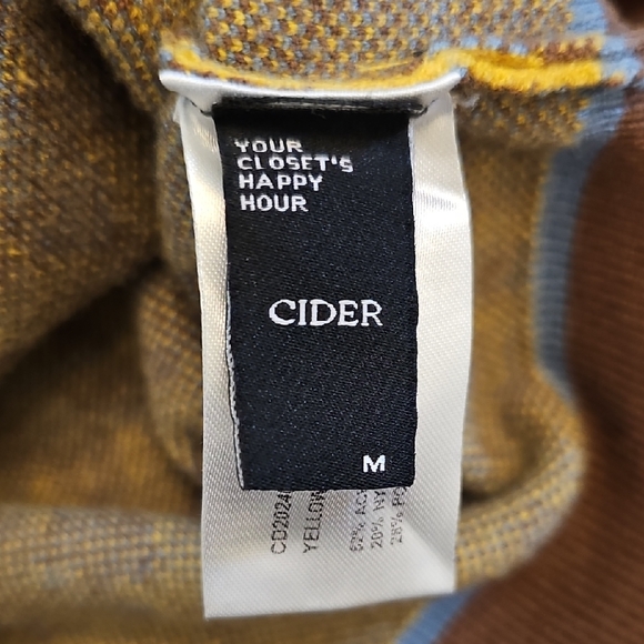 Cider Gold Brown Short Sleeve Sweater Womens M - Picture 5 of 8